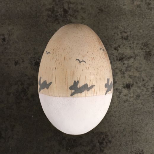 Wooden Egg - Hares