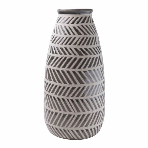 Black and White tribal Vase