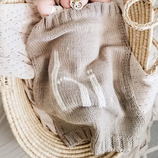 Hi Baby Blanket - Pebble Brown