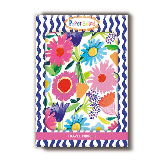 Travel Mirror - Bright Flowers