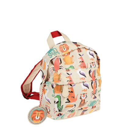 Cream Colourful Creatures Mini Backpack