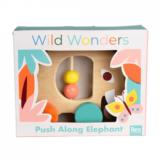 Wild Wonders Push Along Elephant