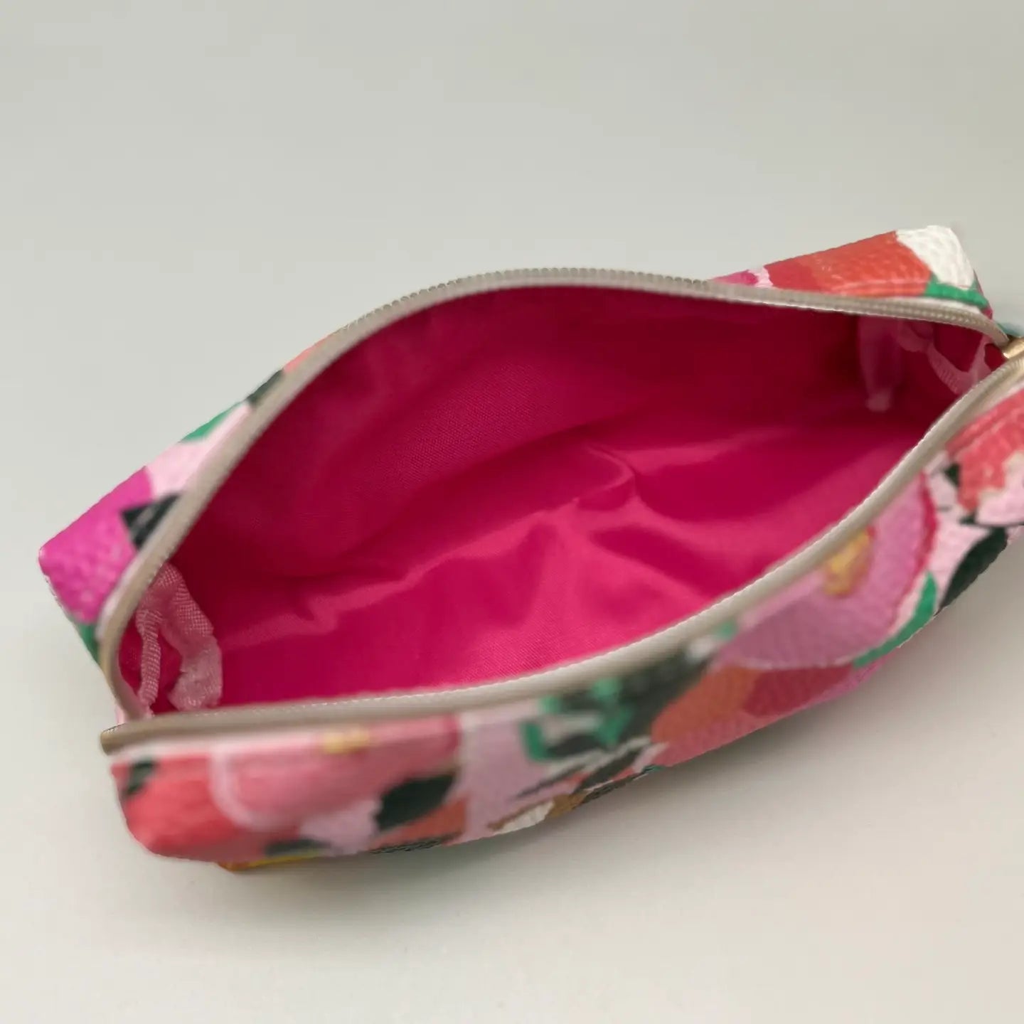 Zip Cosmetics Bag - Colourful Flowers