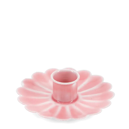 Flower Candle Holder Pale Pink