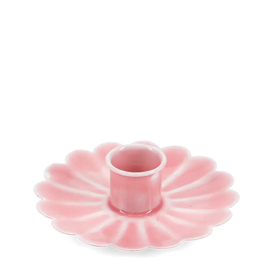 Flower Candle Holder Pale Pink