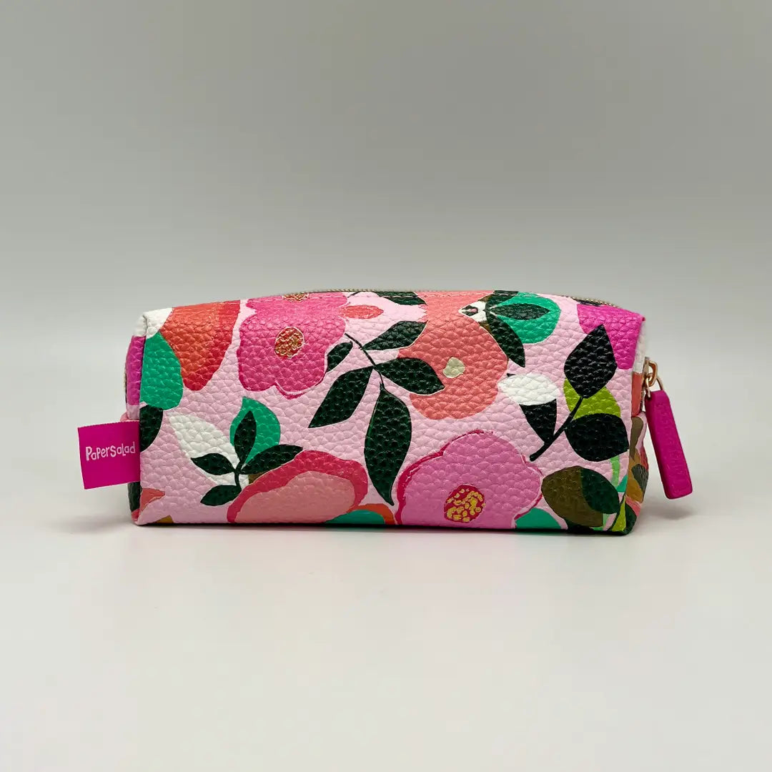 Zip Cosmetics Bag - Colourful Flowers