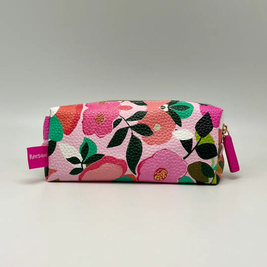 Zip Cosmetics Bag - Colourful Flowers