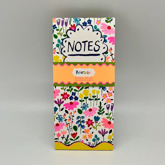 Magnetic Notes List Pad - Flowers