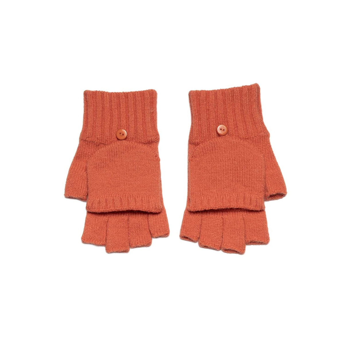 Knitted Multi-way Gloves - Orange