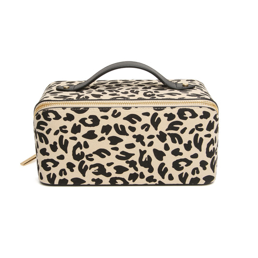 Leopard Train Case - Large