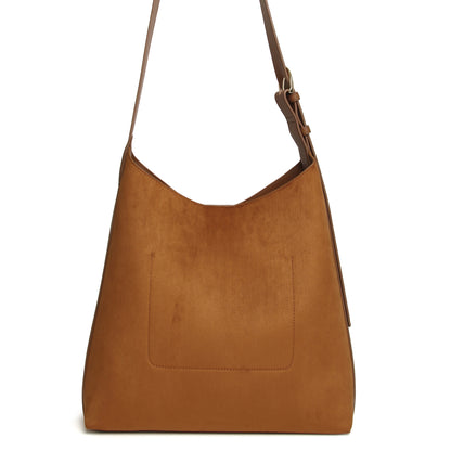 Fudge Suede Kensington Hobo Bag