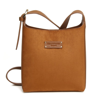 Fudge Suede Kensington Mini Hobo Bag