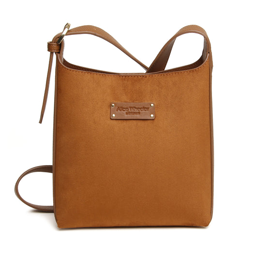 Fudge Suede Kensington Mini Hobo Bag