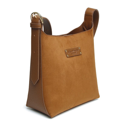 Fudge Suede Kensington Mini Hobo Bag