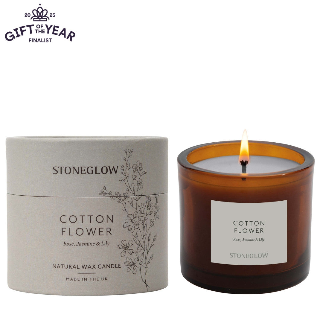 Cotton Flower Candle Tumbler