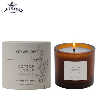 Cotton Flower Candle Tumbler