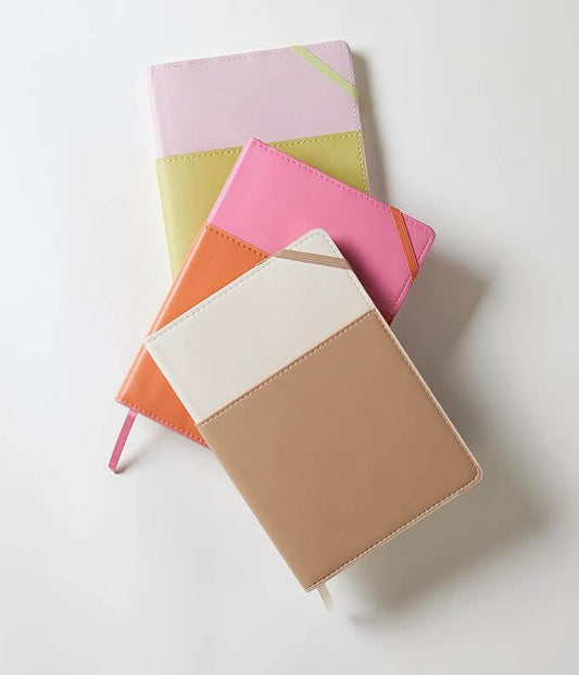 Vegan Leather Pocket Journal Lilac & Matcha