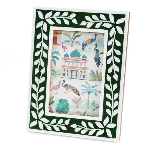 Resin picture frame (3.5" X 5.5") - Green
