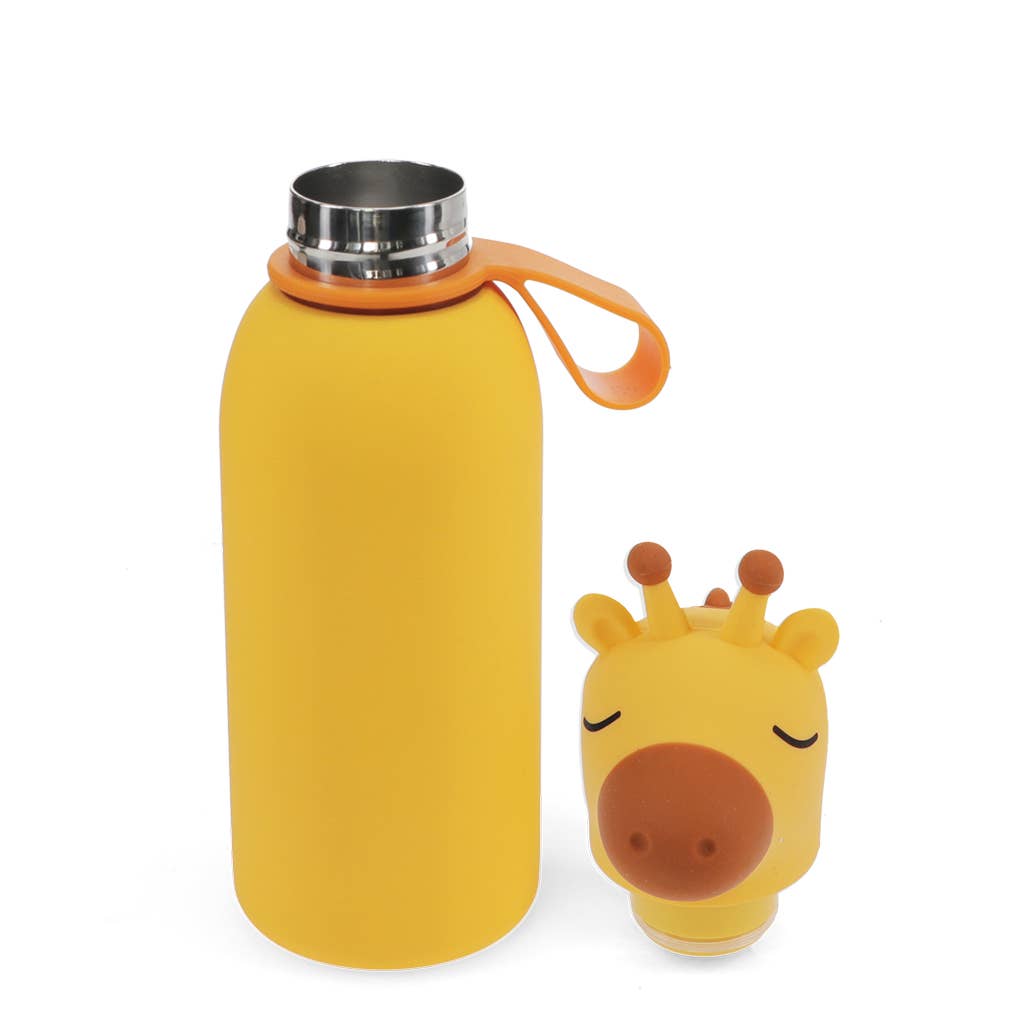 Children's animal head drinks bottle - Giraffe