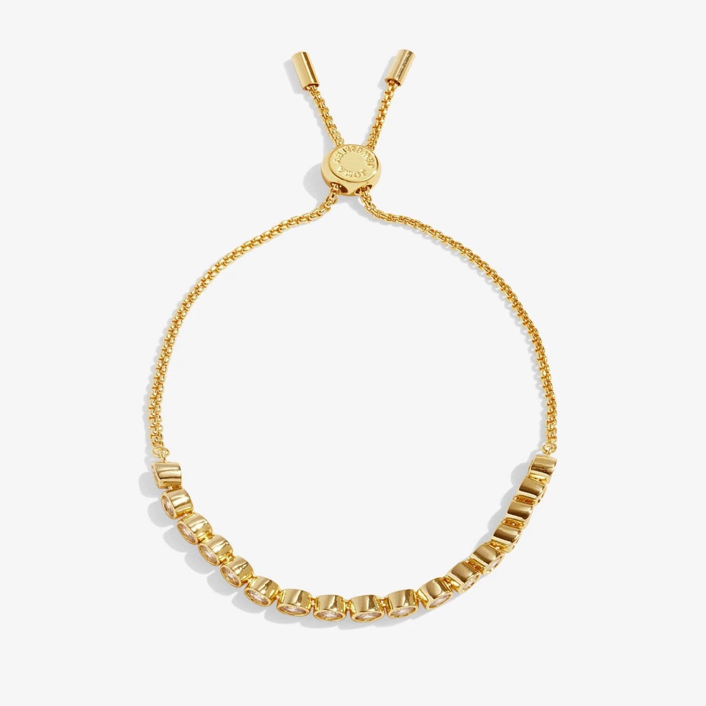 Bracelet Bar - Round CZ Tennis - Gold