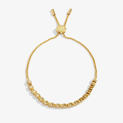 Bracelet Bar - Round CZ Tennis - Gold