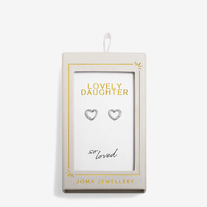 Moments To Shine 'Lovely Daughter' Stud Earrings