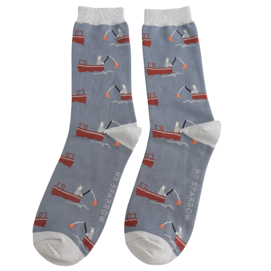 Gone Fishing Men's Matchbox Socks