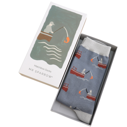 Gone Fishing Men's Matchbox Socks