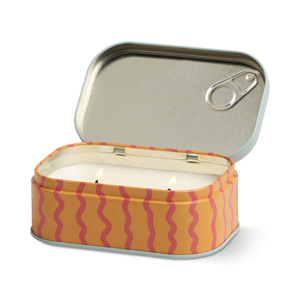 Bistro Orange Printed Tin Candle - Citrus Spritz