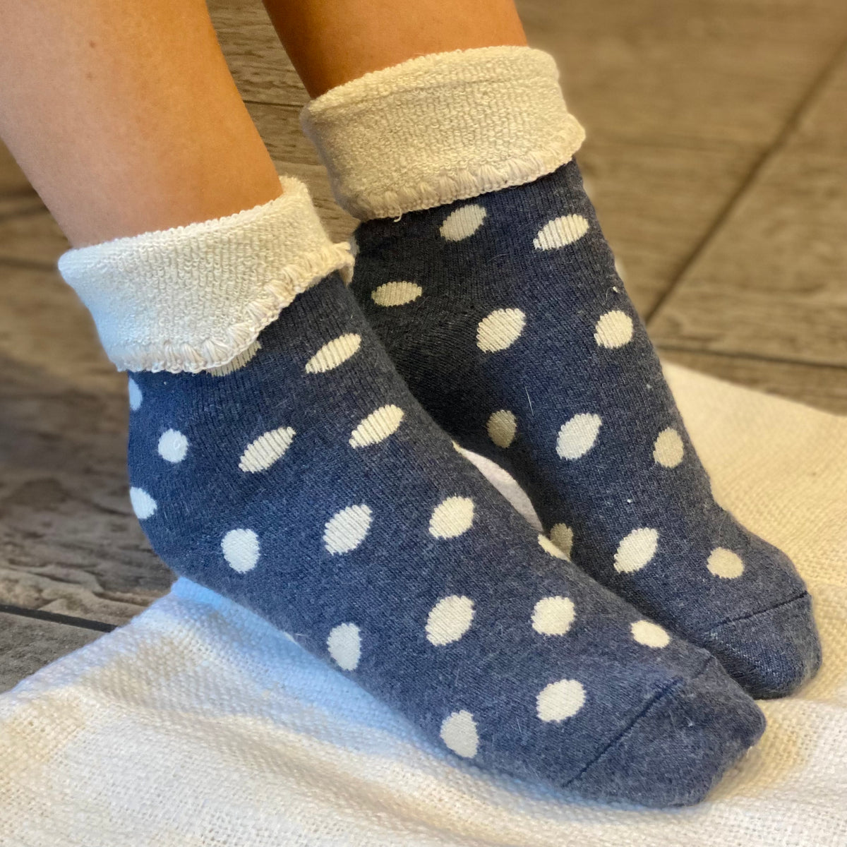 Cosy Spot Cuff Socks