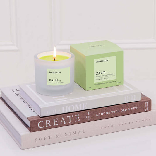 Affirmations - Calm - Bergamot & Patchouli - Scented Candle Tumbler (79 x 89mm)