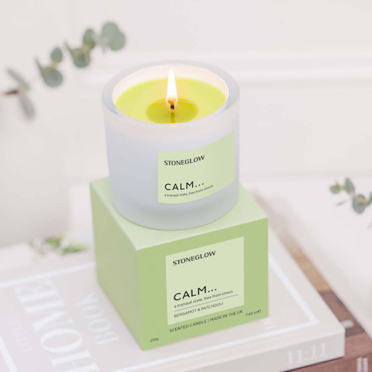 Affirmations - Calm - Bergamot & Patchouli - Scented Candle Tumbler (79 x 89mm)