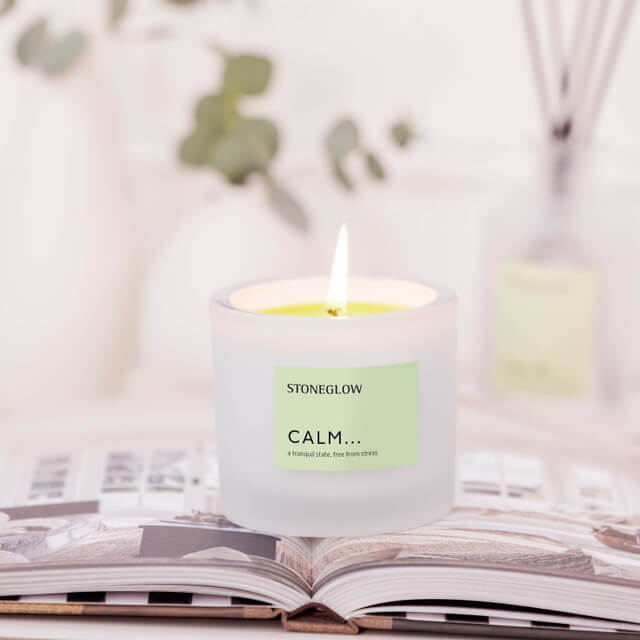 Affirmations - Calm - Bergamot & Patchouli - Scented Candle Tumbler (79 x 89mm)