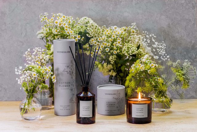 Cotton Flower Candle Tumbler