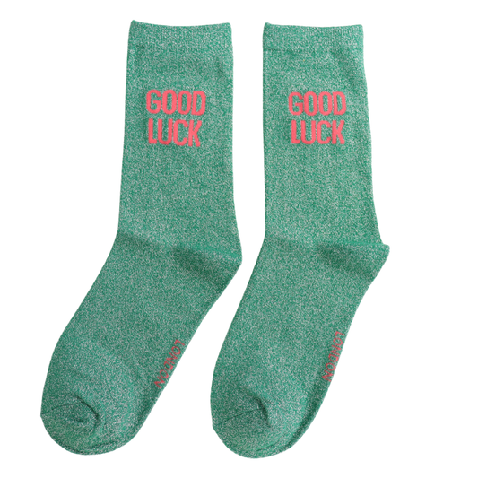 Good Luck Glitter Socks
