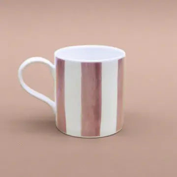 Peach Striped Mug