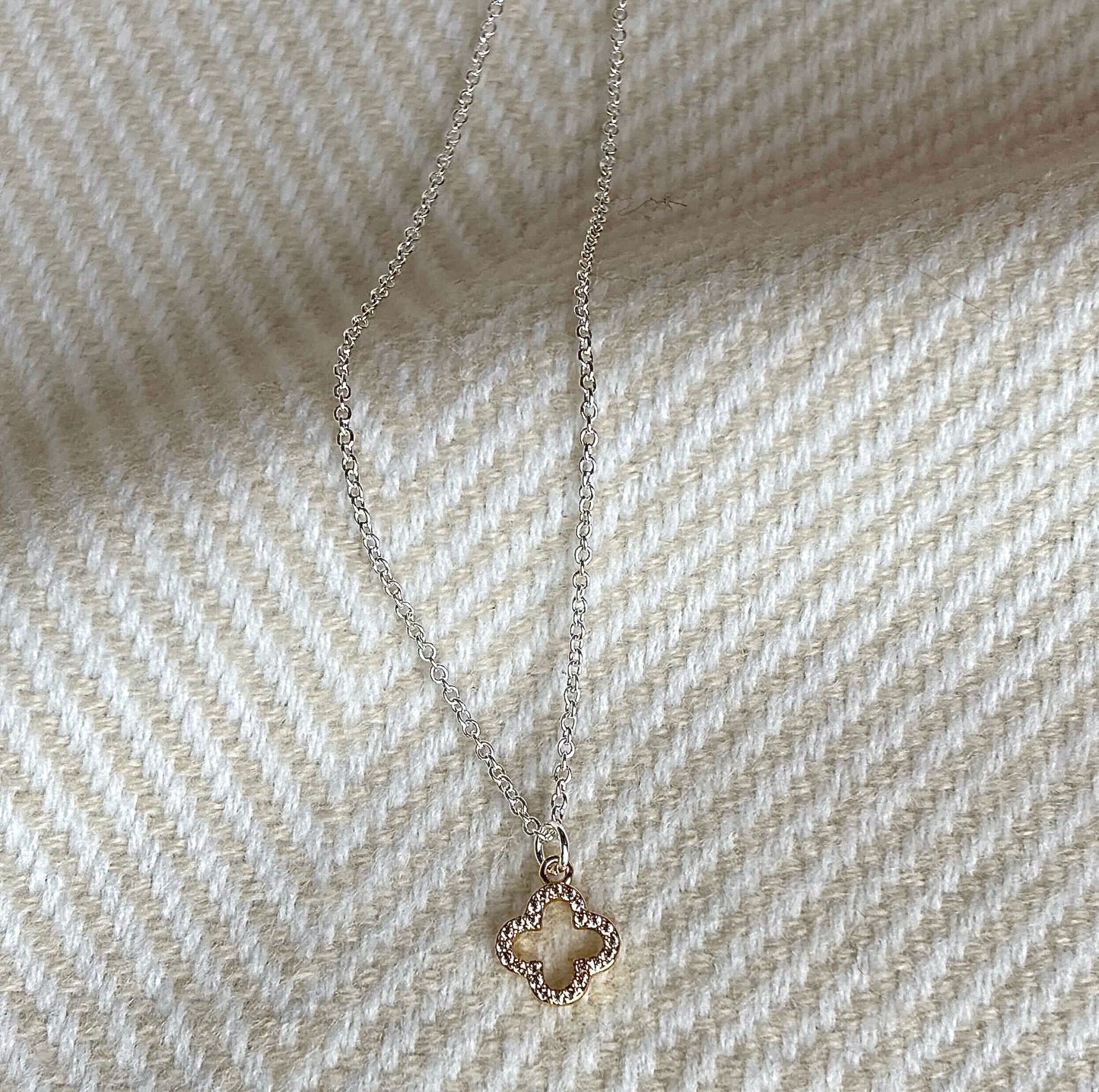 Enya Clover 16" Gold Necklace