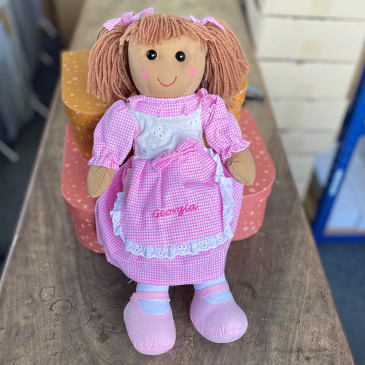 Georgia Gingham Dress Rag Doll