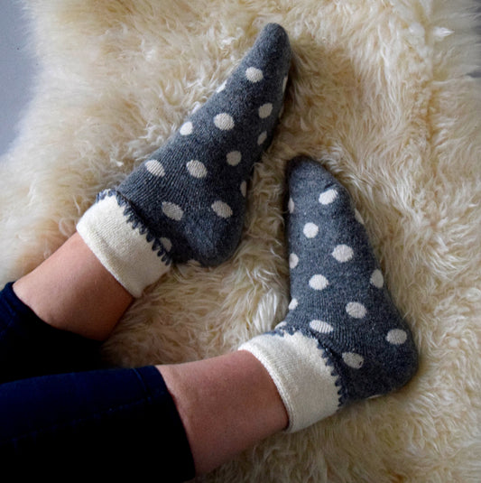 Cosy Spot Cuff Socks