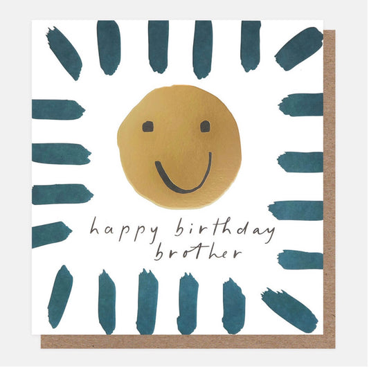 Smiley Face Happy Birthday Brother