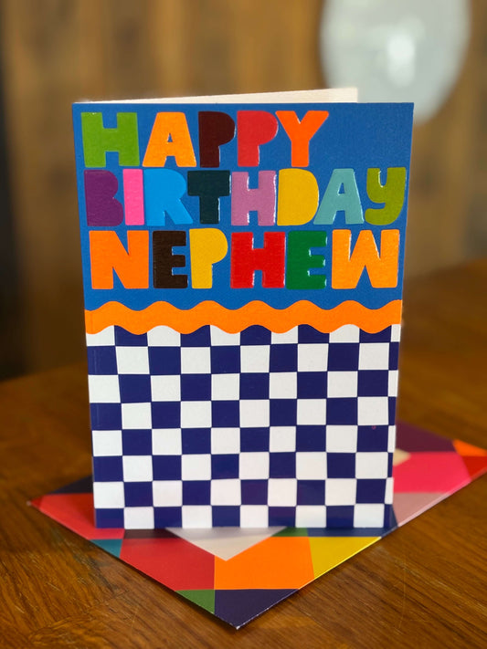 Happy Birthday Nephew Block Letters