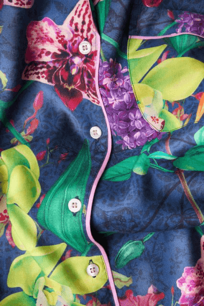 Super Soft Exotic Evening Pyjamas Ink