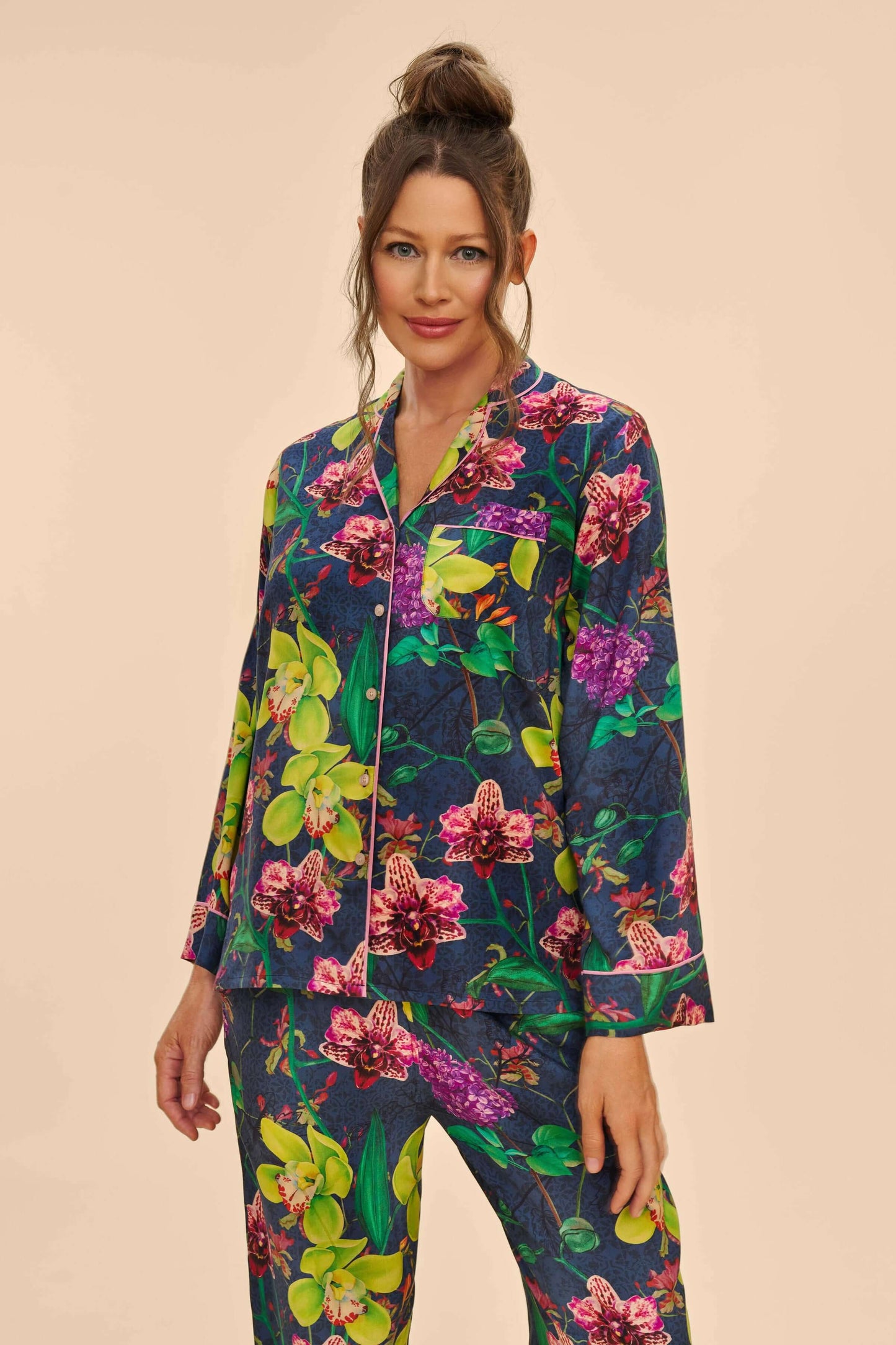 Super Soft Exotic Evening Pyjamas Ink