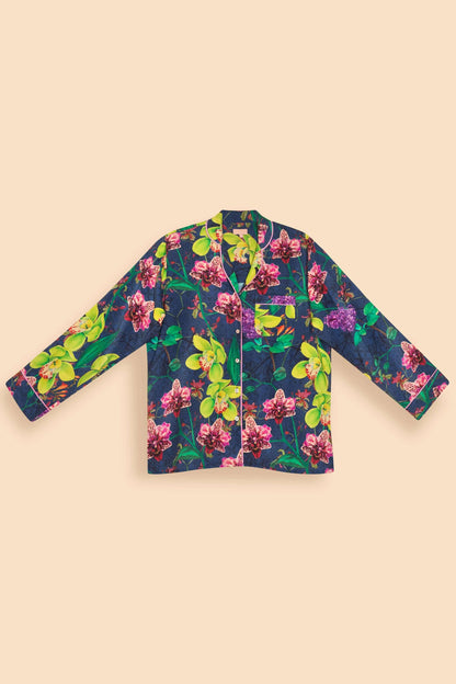 Super Soft Exotic Evening Pyjamas Ink