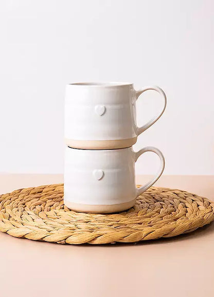 Set of 2 Heart Mugs