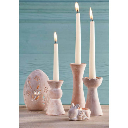 Terracotta Waterlily Candle Holder