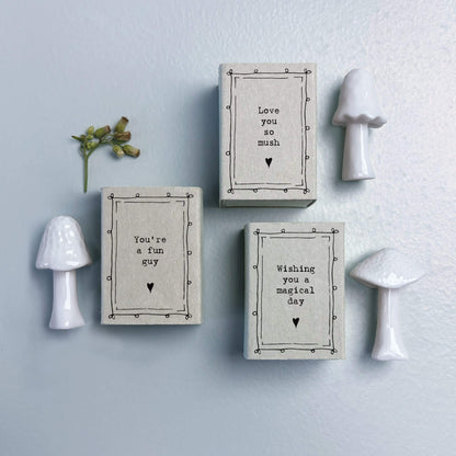 Mushroom Love You Matchbox