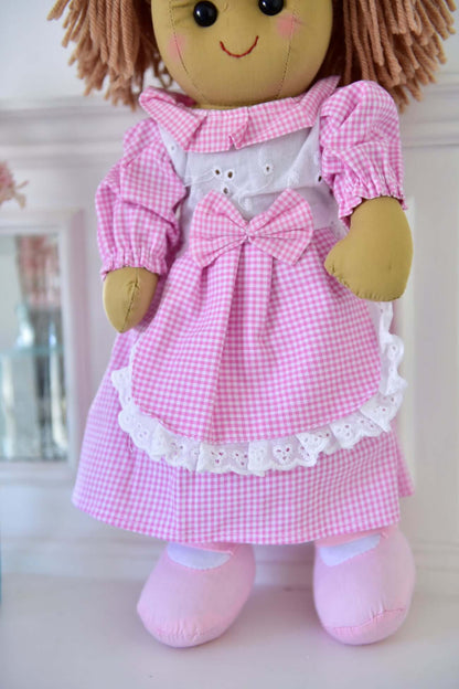 Georgia Gingham Dress Rag Doll