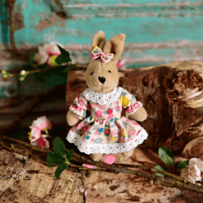 Mini Rabbit In Floral Dress