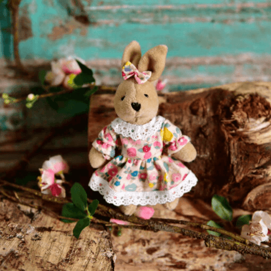 Mini Rabbit In Floral Dress